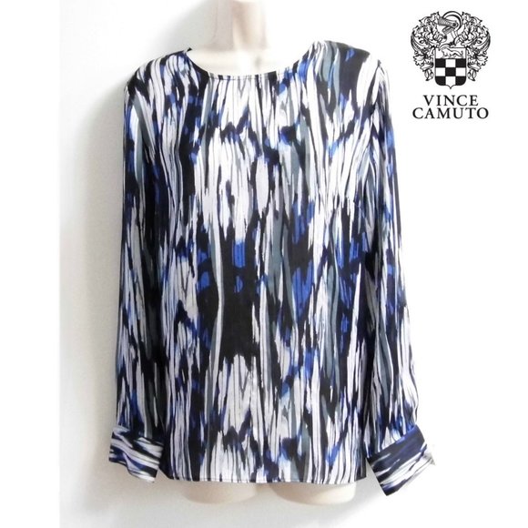 VINCE CAMUTO multi color Blouse L - Picture 1 of 8